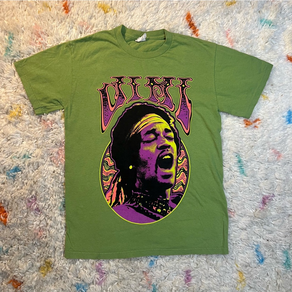 Jim Hendrix Graphic T-Shirt VTG Psychedelic Gildan unisex